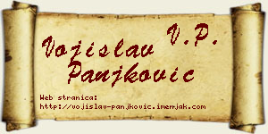 Vojislav Panjković vizit kartica